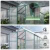 Newly marketed Gain height windproofaluminum greenhouse 6x10 FT Polycarbonate Greenhouse Raised Base and Anchor Aluminum Heavy Duty Walk-in Greenhouses for Outdoor Backyard in All Season - Image 2