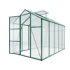 Newly marketed Gain height windproofaluminum greenhouse 6x10 FT Polycarbonate Greenhouse Raised Base and Anchor Aluminum Heavy Duty Walk-in Greenhouses for Outdoor Backyard in All Season