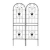 4 Pack Metal Garden Trellis 71" x 19.7" Rustproof Trellis for Climbing Plants Outdoor Flower Support Black - Image 11