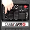 Super quiet Inverter Generator 5.5KW portable generator electric&remote start, foldable handle with wheels, 224cc 4 stroke EPA compliant  - Image 6