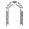 Metal Garden Arch L59'' x W17.71'' x H90.55'' Climbing Plants Support Rose Arch Outdoor Black - Image 2