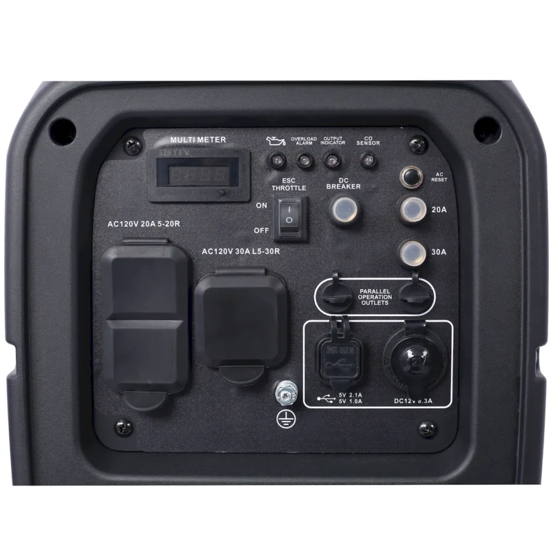 3500 Watt Portable Inverter Generator Gas Powered, EPA Compliant with CO SENSOR, Compact and Lightweight for Home Backup Power, Outdoor Camping, RV and Trailer  - Image 4