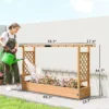 Wooden Planter Box,Trellis Planter,Raised Garden Bed - Image 3