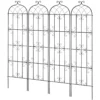 4 Packs Metal Garden Trellis for Climbing Plant Support 87x20 in Rustproof