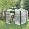 Polycarbonate Greenhouse,6'x 8' Heavy Duty Walk-in Plant Garden Greenhouse for Backyard/Outdoor - Image 9