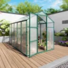 Newly marketed Gain height windproofaluminum greenhouse 6x10 FT Polycarbonate Greenhouse Raised Base and Anchor Aluminum Heavy Duty Walk-in Greenhouses for Outdoor Backyard in All Season - Image 12