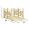 Garden Bridge Footbridge for Backyard Ponds, Creeks, Streams,Wooden Garden Bridge - Image 7
