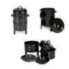 Outdoor double-layer grill, charcoal wood fired braising and smoking stove  - Image 11