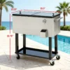 Outdoor Drink Cooler Cart,Mobile Cooling Bins,Ice Chest - Image 16