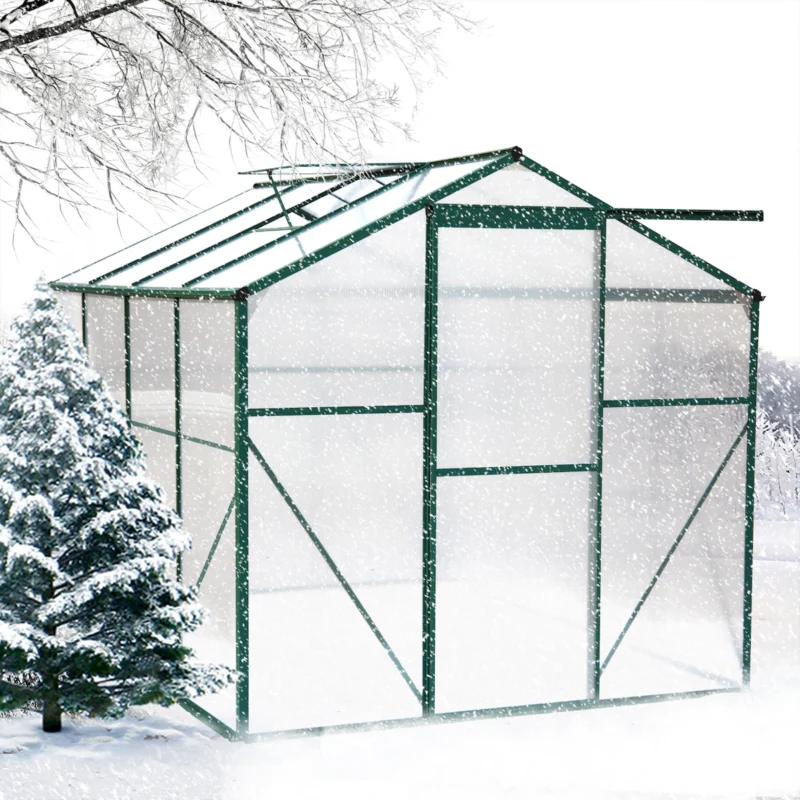 Polycarbonate Greenhouse,6'x 8' Heavy Duty Walk-in Plant Garden Greenhouse for Backyard/Outdoor - Image 8