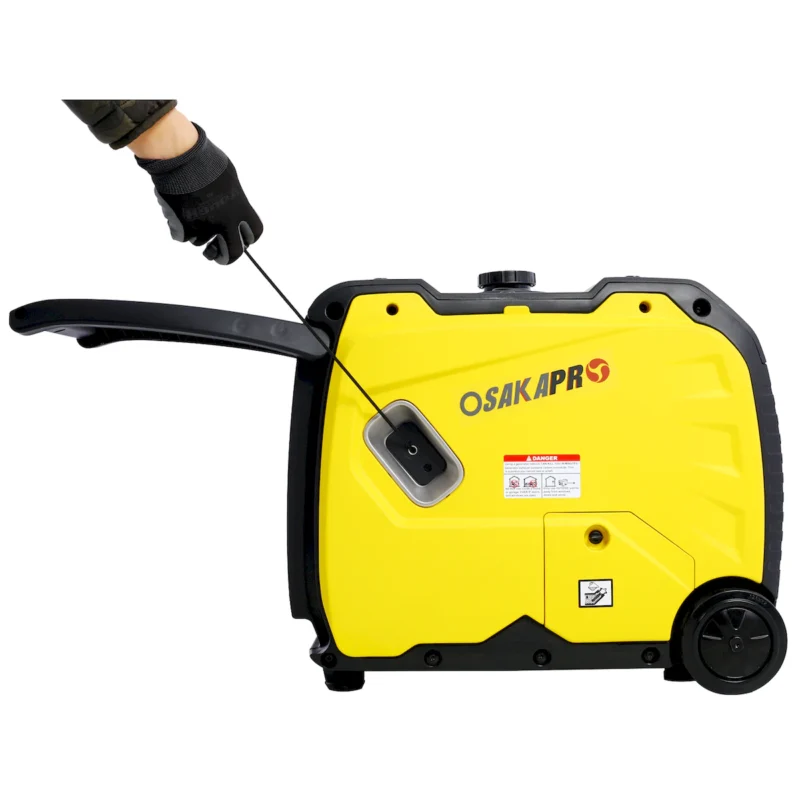 Super quiet Inverter Generator 4500w portable generator electric start, foldable handle with wheel,212cc 4 stroke EPA compliant  - Image 9