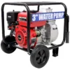 Gas Engine Powered Water Pump 3" inlet&outlet, Flow:264Gpm , 7HP Engine 212CC, EPA Certificated, 3in NPT Connector, 3in to 2in coupler 2in1, 50 ft Discharge Hose, 12 ft Suction Hose, Wheels and Handle  - Image 14