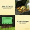Outdoor Large Capacity Composter,Garden Compost Bin,Fertile Soil Aerating Box - Image 7