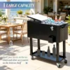 Outdoor Drink Cooler Cart,Mobile Cooling Bins,Ice Chest - Image 7
