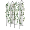 4 Packs Metal Garden Trellis for Climbing Plant Support 87x20 in Rustproof - Image 3