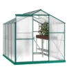 Polycarbonate Greenhouse,6'x 8' Heavy Duty Walk-in Plant Garden Greenhouse for Backyard/Outdoor