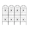 4 Pack Metal Garden Trellis 71" x 19.7" Rustproof Trellis for Climbing Plants Outdoor Flower Support Black - Image 7
