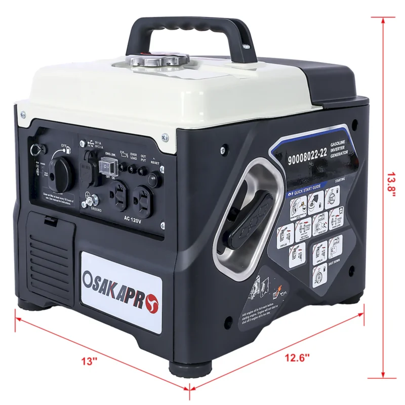 Portable Inverter Generator,1200W ultra-quiet gas engine, EPA Compliant, Eco-Mode Feature, Ultra Lightweight for Backup Home Use & Camping  - Image 8