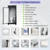 Person Portable Toilet Cabin – Outdoor Restroom with Light, Sink & Vent Fan  - Image 7