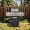 Propane Grill 3 Burner Barbecue Grill Stainless Steel Gas Grill with Side Burner and Cover for Outdoor BBQ, Camping - Image 15