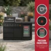 65-Inch 4-Burner 72000 BTU Deluxe Stainless Steel Propane Gas Outdoor Kitchen Bar Barbecue Island Grill + Wine Cooler Compact Refrigerator + Marble Countertops  - Image 8