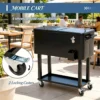 Outdoor Drink Cooler Cart,Mobile Cooling Bins,Ice Chest - Image 6