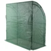 3 Tier Lean-To Portable Greenhouse, Heavy Duty Indoor Outdoor Garden Greenhouse with Wire Shelves, 2 Roll-Up Zipper Doors, Easy Assembly, 79"x39"x83", PE Weatherproof Cover - Image 9