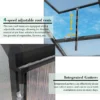 Newly marketed Gain height windproofaluminum greenhouse 10x12 FT Polycarbonate Greenhouse Raised Base and Anchor Aluminum Heavy Duty Walk-in Greenhouses for Outdoor Backyard in All Season - Image 8