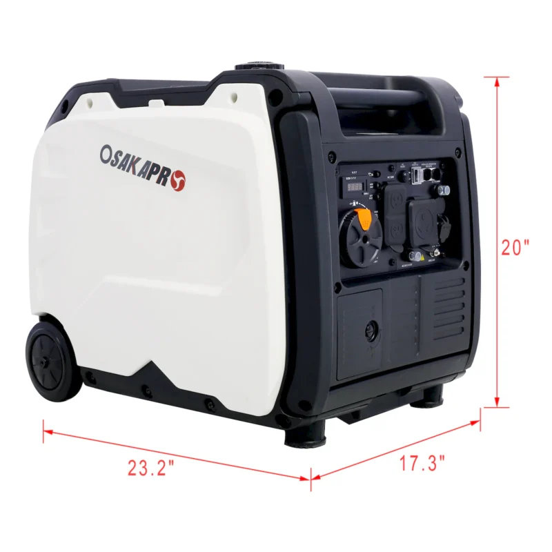 Super quiet Inverter Generator 4500w portable generator electric start, foldable handle with wheel,212cc 4 stroke EPA compliant - Image 6