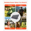400W Foldable Solar Panel, 24% High-Efficiency Portable Monocrystalline Solar Panel Charger with MC4 Output & 10-in-1 DC Adapter, IP67 Waterproof for Power Stations, Camping, Hiking Trips - Image 6