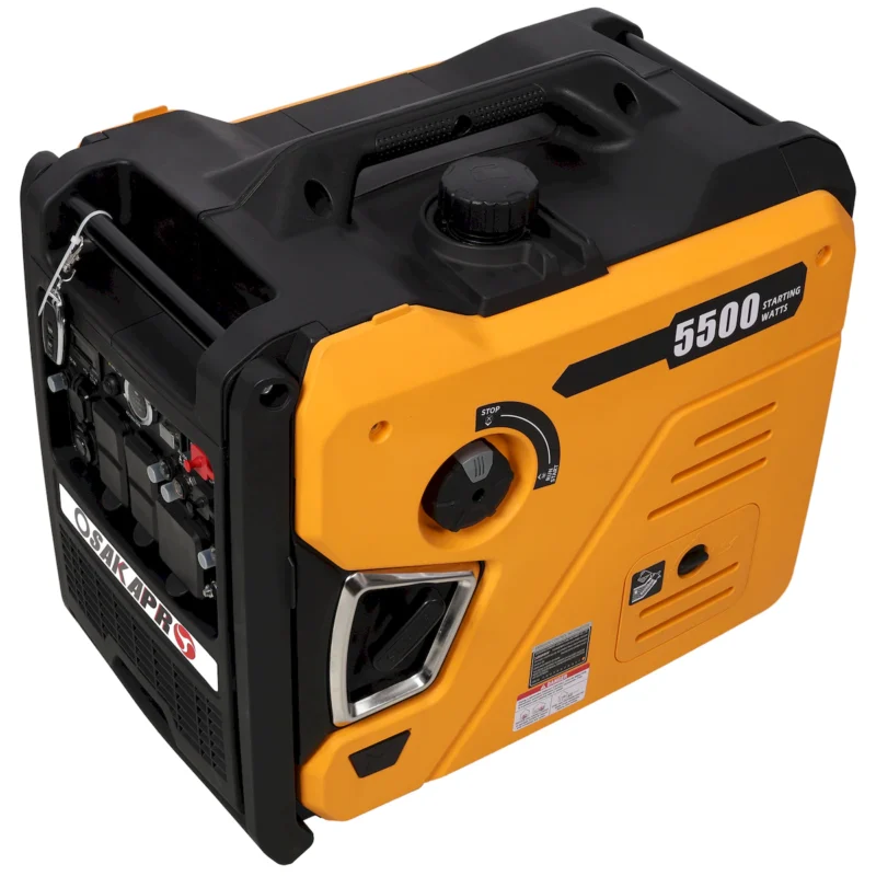 Super quiet Inverter Generator 5.5KW portable generator electric&remote start, foldable handle with wheels, 224cc 4 stroke EPA compliant  - Image 15
