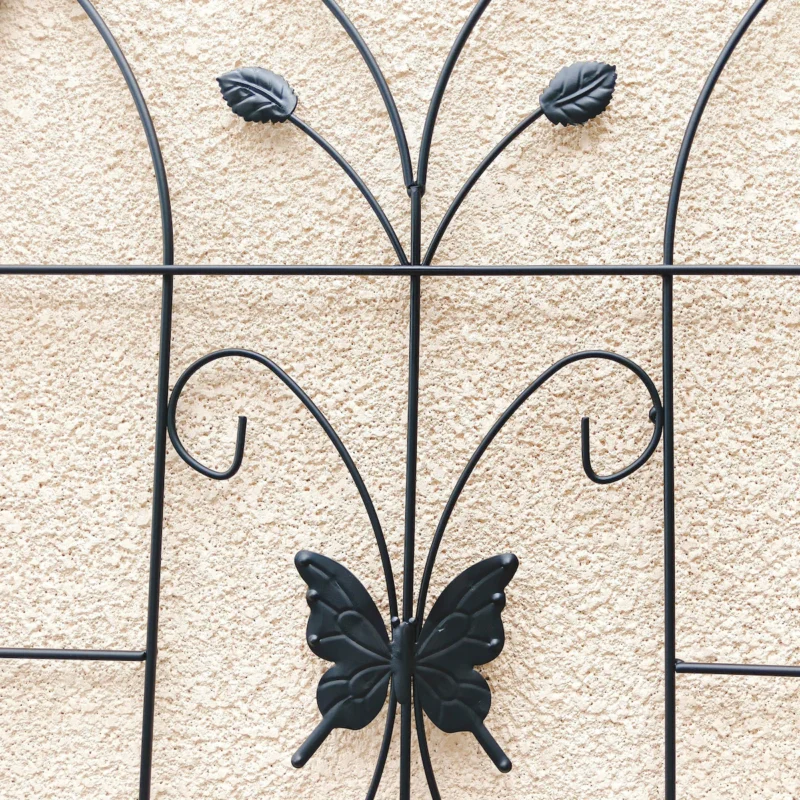 4 Pack Metal Garden Trellis 71" x 19.7" Rustproof Trellis for Climbing Plants Outdoor Flower Support Black - Image 6