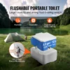 Portable Toilet for Camping, Porta Potty with Carry Bag, 5.3 Gal Waste Tank & 3.2 Gal Flush Tank, Push-Button Pressurized Flush Commode, Leak-proof and Odourless Travel Toilet for Camping Car  - Image 10