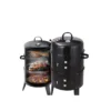 Outdoor double-layer grill, charcoal wood fired braising and smoking stove  - Image 8