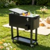 Outdoor Drink Cooler Cart,Mobile Cooling Bins,Ice Chest - Image 5