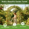 Heavy Duty 20mm Large Diameter Metal Cucumber & Loofah Trellis, U-Shape Garden Arch for Raised Bed, Climbing Vegetable Plant Support - Image 2