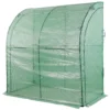 3 Tier Lean-To Portable Greenhouse, Heavy Duty Indoor Outdoor Garden Greenhouse with Wire Shelves, 2 Roll-Up Zipper Doors, Easy Assembly, 79"x39"x83", PE Weatherproof Cover - Image 8