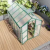 Newly marketed Gain height windproofaluminum greenhouse 6x10 FT Polycarbonate Greenhouse Raised Base and Anchor Aluminum Heavy Duty Walk-in Greenhouses for Outdoor Backyard in All Season - Image 8
