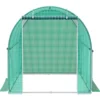 Walk-in Tunnel Greenhouse 9.58x6.43x6.23ft Galvanized Frame PE Cover White - Image 6