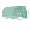 Walk-in Greenhouse, 55.5" x 56.1" x 78.7" Greenhouse for Outdoors with PE Cover, 2 Tiers 8 Shelves, Roll-Up Zipper Door, Walk in Green House, Portable Plant Garden Hot House for Backyard Outside  - Image 5