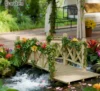 Garden Bridge Footbridge for Backyard Ponds, Creeks, Streams,Wooden Garden Bridge - Image 4