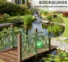 Garden Bridge,Wooden Garden Bridge Footbridge for Backyard Ponds, Creeks, Streams - Image 4