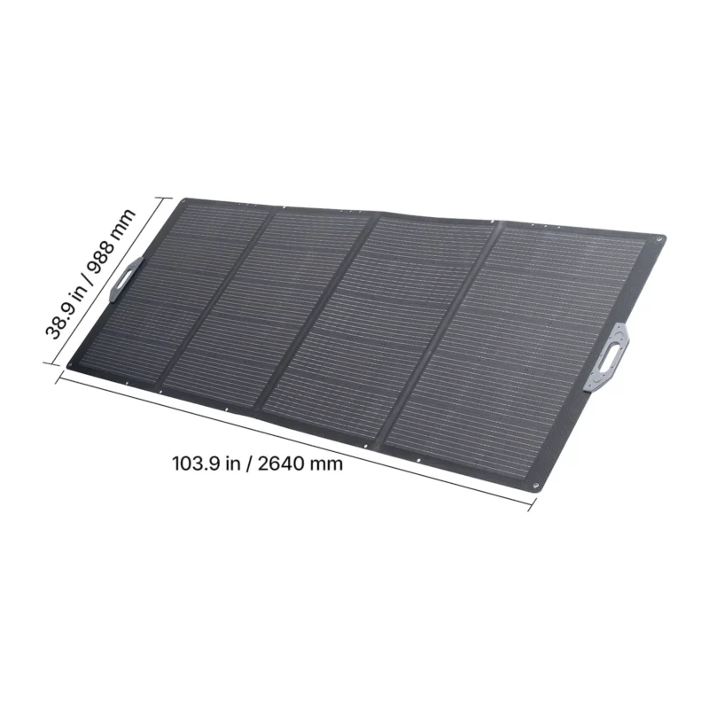 400W Foldable Solar Panel, 24% High-Efficiency Portable Monocrystalline Solar Panel Charger with MC4 Output & 10-in-1 DC Adapter, IP67 Waterproof for Power Stations, Camping, Hiking Trips - Image 5