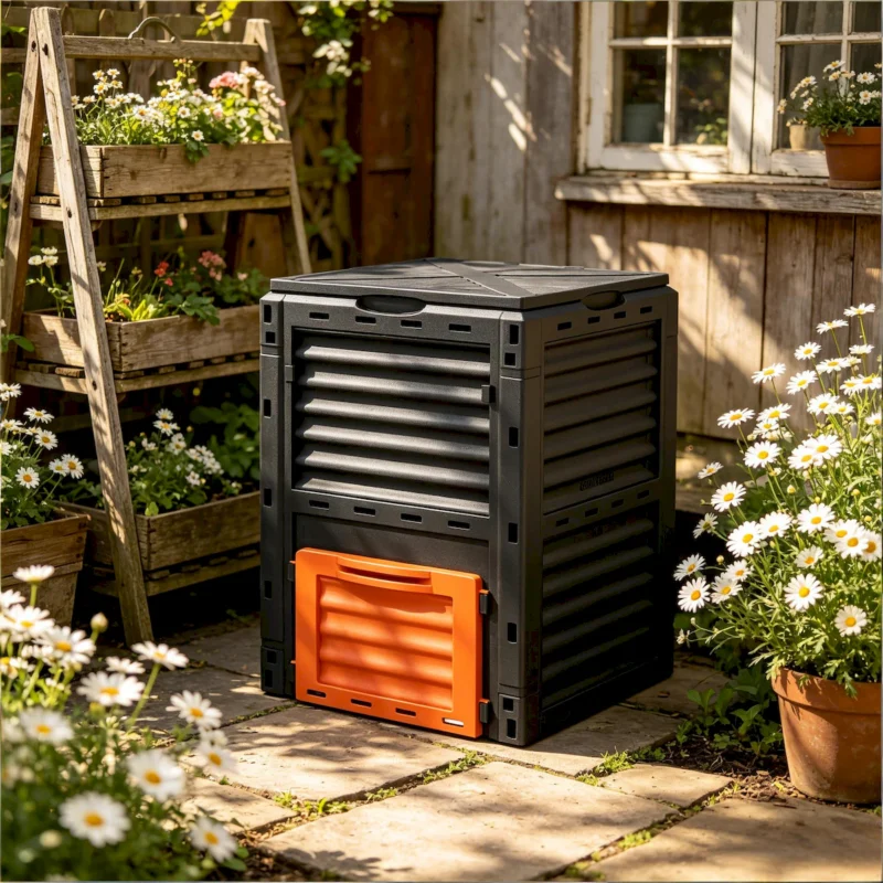 Fertile Soil Aerating Box,Outdoor Large Capacity Composter,Garden Compost Bin - Image 5
