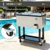 Outdoor Drink Cooler Cart,Mobile Cooling Bins,Ice Chest - Image 12