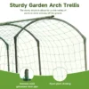 Heavy Duty 20mm Large Diameter Metal Cucumber & Loofah Trellis, U-Shape Garden Arch for Raised Bed, Climbing Vegetable Plant Support - Image 10