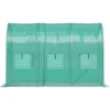 Walk-in Tunnel Greenhouse 9.58x6.43x6.23ft Galvanized Frame PE Cover White - Image 5