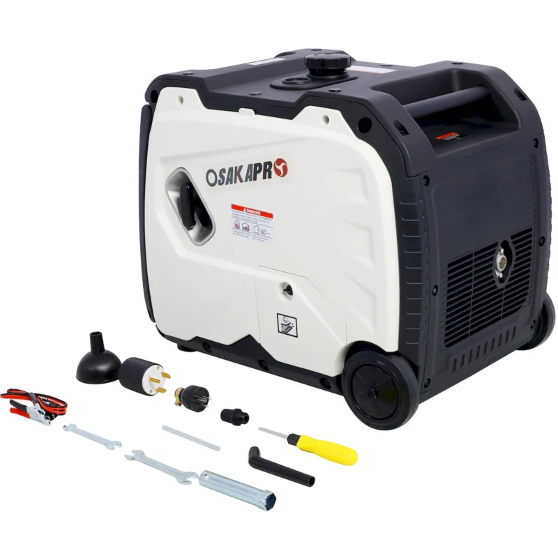 Super quiet Inverter Generator 4500w portable generator electric start, foldable handle with wheel,212cc 4 stroke EPA compliant - Image 4