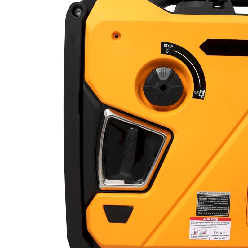 Super quiet Inverter Generator 5.5KW portable generator electric&remote start, foldable handle with wheels, 224cc 4 stroke EPA compliant  - Image 13