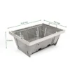 Folded portable BBQ outdoor charcoal barbecue set for picnic patio camping - Image 4